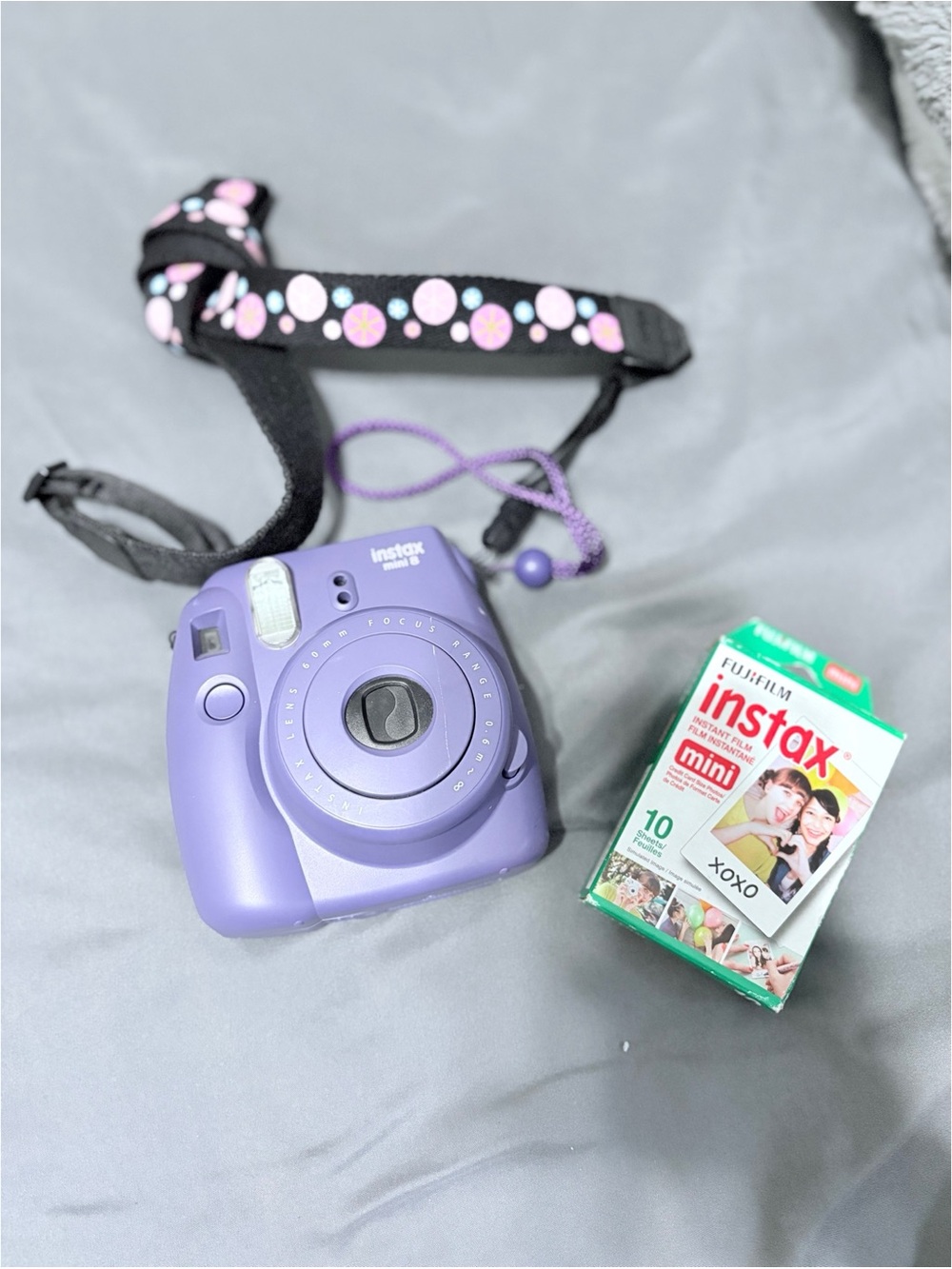Fujifilm Instax Mini 11 Instant Camera - Lavender Purple with Patterned Strap